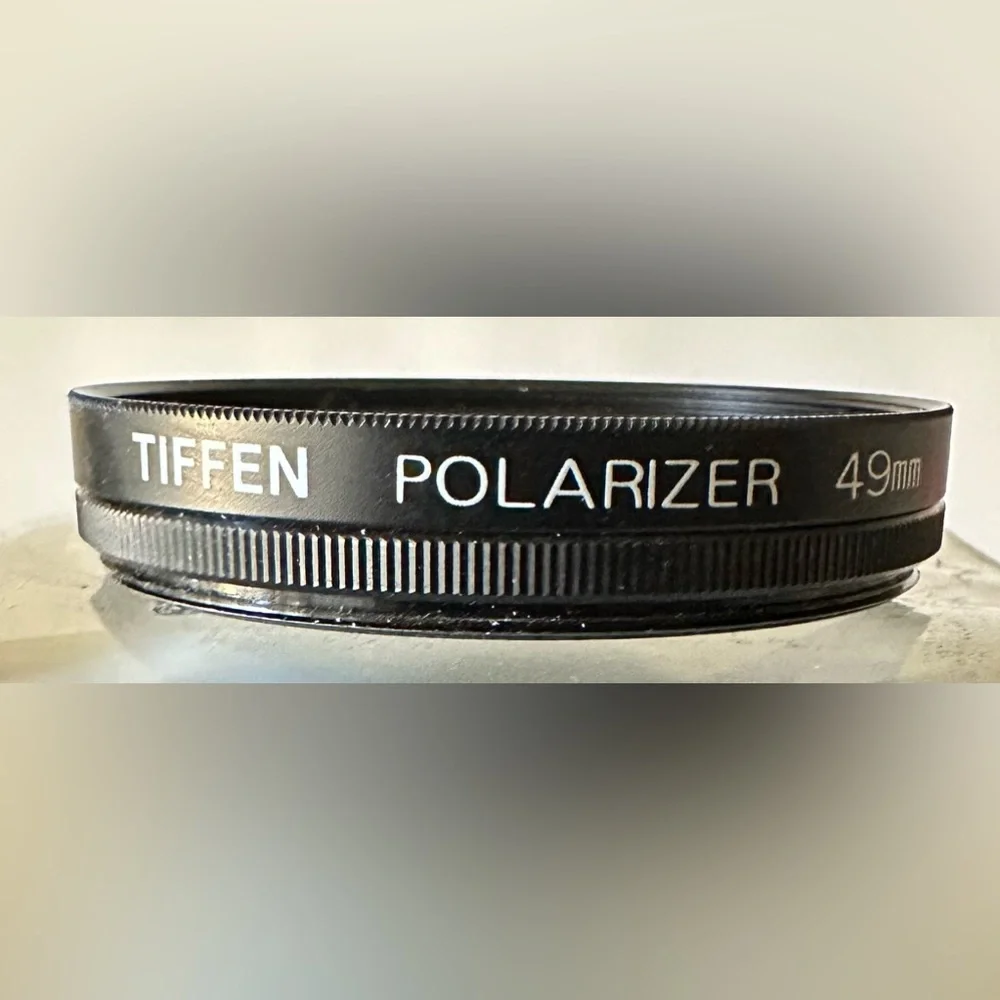 Tiffen Polarizer 49mm Dark Circular Screw-In Camera Lens Filter